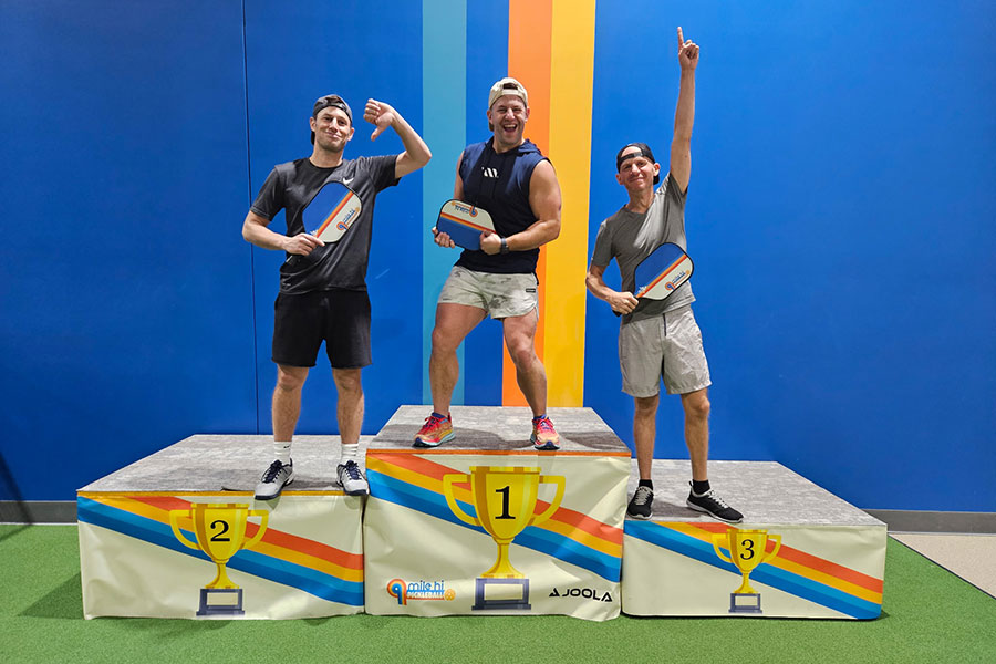 Mile Hi Pickleball mens champions