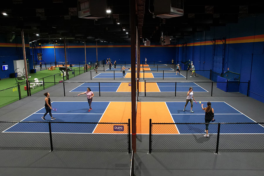 Mile Hi Pickleball drone photo of courts Mile Hi Pickleball drone photo of courts